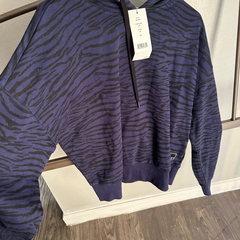 DKNY Blue and Black Sweater